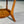 American Mid-Century Modern Wood & Marble Round Side Table, c.1960's
