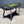 French Neoclassical  Ebonized & Leather Top Console Table with Planter and Brass Claw Feet, c.1940’s