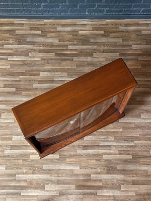 Mid-Century Modern Bow Front Bookcase Credenza, c.1960’s