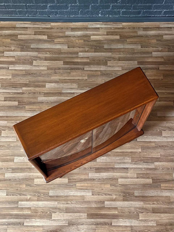 Mid-Century Modern Bow Front Bookcase Credenza, c.1960’s