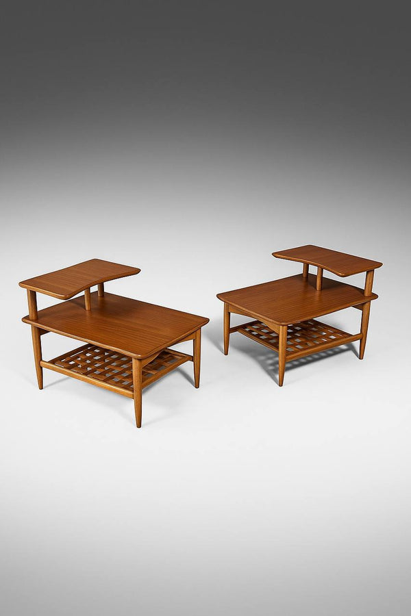 Pair of Mid-Century Two-Tier Side Tables by Lane, c.1960’s