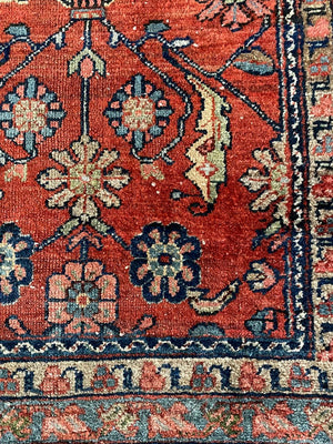 Vintage Hand Woven Wool Persian Rug, c.1940’s