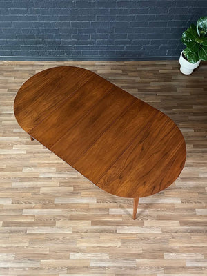 Expanding Mid-Century Modern “Profile” Round Dining Table by John Van Koert for Drexel, c.1950’s