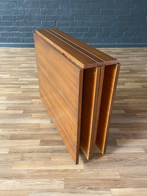 Expanding / Foldable Mid-Century Modern Walnut Dining Table, c.1960’s