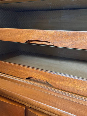 Mid-Century Modern Tambour-Door Highboy Dresser, c.1960’s