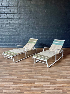 Pair of Vintage “Aviante” Outdoor Patio Chaise Lounges by Jean Ellen, c.1960’s