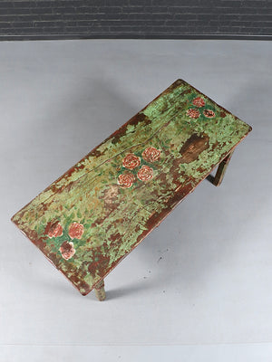 Early American Farmhouse Hand Painted Pine Harvest Table, c.1880’s