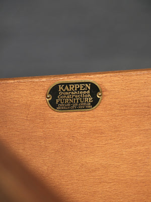 Spanish Colonial Monterey Style Carved Oak Dresser by Karpen, c.1930’s