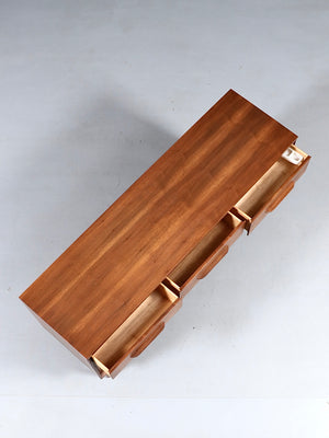 Mid Century Modern 9-Drawer Walnut Dresser by Bassett, c.1960’s