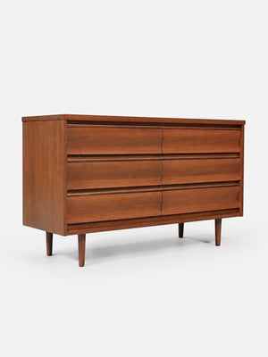 Mid-Century Modern 6-Drawer Dresser by United Furniture, c.1960's
