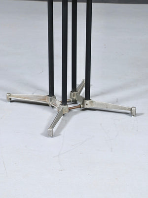 Postmodern “Grid” Aluminum & Glass Dining Table by Robert Josten, c.1970’s