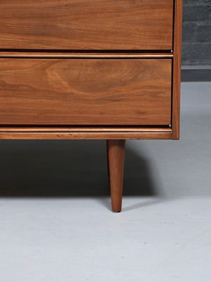 Mid Century Modern Walnut 9-Drawer Dresser by Gevurtz Furniture Co., c.1960’s