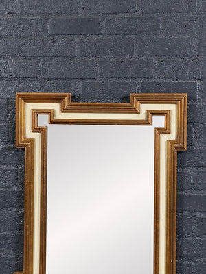 Vintage Neoclassical Revival Giltwood Greek Key Wall Mirror, c.1960’s
