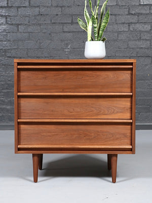 Mid Century Modern 3-Drawer Walnut Dresser by Lane, c.1960’s