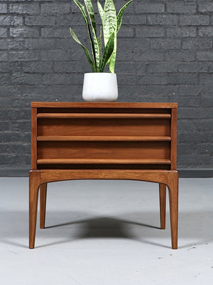 Mid-Century Modern “Rhythm” Walnut Night Stand by Lane c.1960's