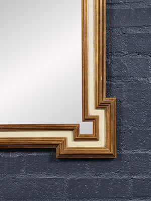 Vintage Neoclassical Revival Giltwood Greek Key Wall Mirror, c.1960’s