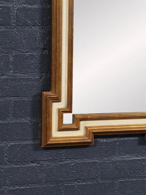 Vintage Neoclassical Revival Giltwood Greek Key Wall Mirror, c.1960’s