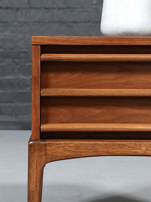Mid-Century Modern “Rhythm” Walnut Night Stand by Lane c.1960's