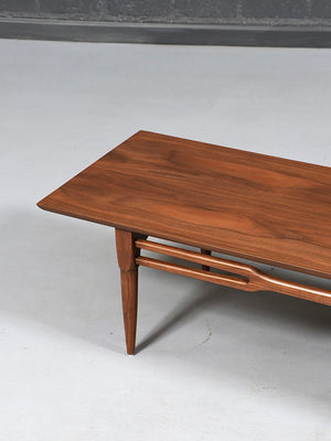 Mid-Century Modern Sculpted Walnut Coffee Table, c.1960's