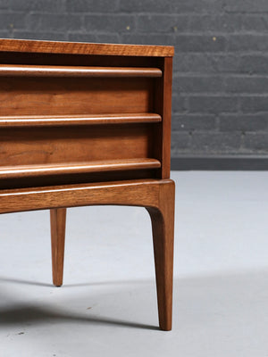 Mid-Century Modern “Rhythm” Walnut Night Stand by Lane c.1960's