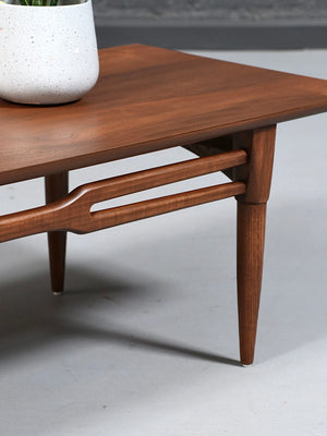 Mid-Century Modern Sculpted Walnut Coffee Table, c.1960's