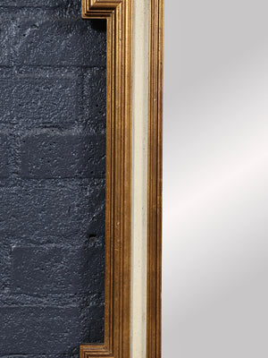 Vintage Neoclassical Revival Giltwood Greek Key Wall Mirror, c.1960’s