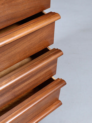 American Mid-Century Modern Walnut Highboy Dresser, c.1960's