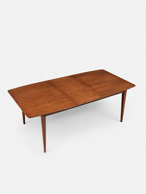 Mid Century Modern Expanding Sculpted Walnut Dining Table, c.1960’s
