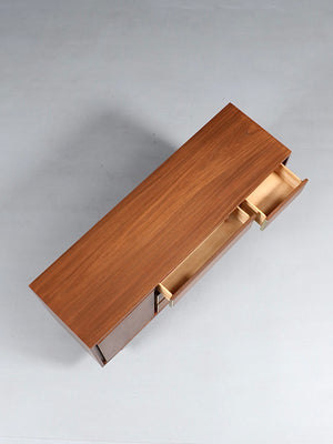 Mid-Century Modern Walnut Dresser w/ Brass Accents by Kroehler, c.1960’s