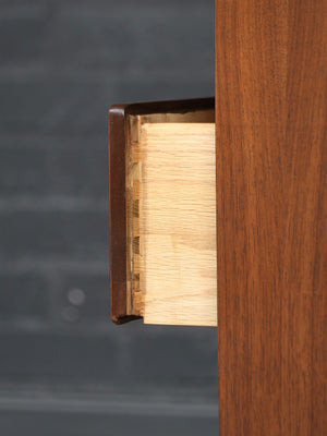 Mid-Century Modern 9-Drawer Walnut Dresser by Dixie, c.1960's