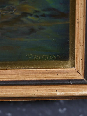 Vintage Canadian “Our Native Land” Copper Acid Etching by Priddat’s Studio, c.1970’s