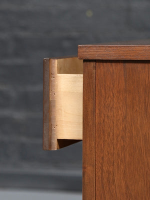 Single Mid Century Modern Walnut Night Stand w/ Bookcase, c.1960’s
