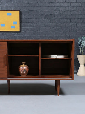 Mid-Century Modern Walnut Credenza w/ Cane Front Doors, c.1960’s