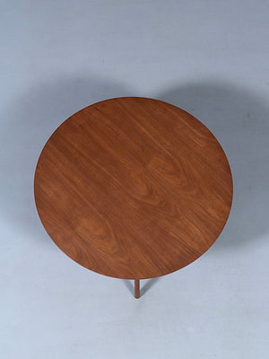 Mid-Century Modern Sculpted Walnut Round Coffee Table, c.1960’s