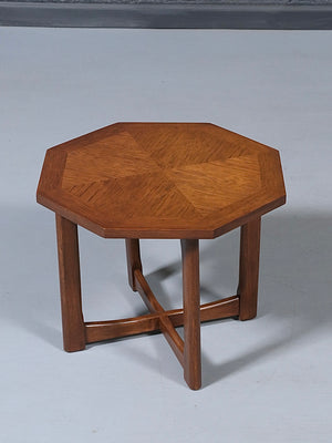Pair of Mid-Century Modern Octagonal Walnut Side Tables by Lane, c.1960’s