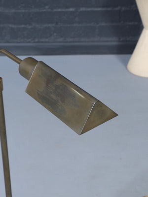 Mid-Century Modernist Articulating Brass Reading Floor Lamp, c.1960’s