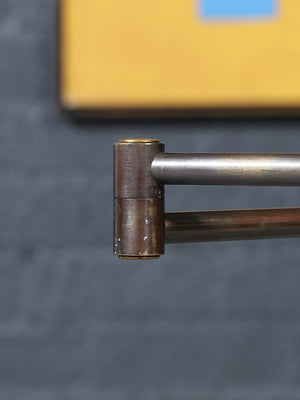 Mid-Century Modern Articulating Brass Reading Floor Lamp, c.1970’s