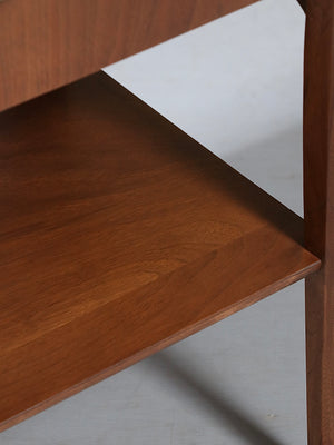 Pair of Mid-Century Modern Night Stands w/ Bookshelf by United Furniture, c.1960’s