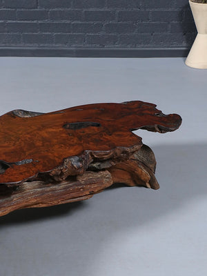 Organic Modern Sculptural Redwood Freeform Coffee Table, c.1960’s
