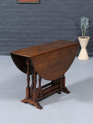American Farmhouse Maple Drop-Leaf Dining Table, c.1940’s