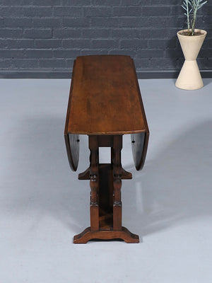 American Farmhouse Maple Drop-Leaf Dining Table, c.1940’s