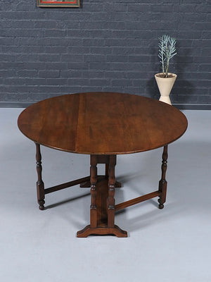 American Farmhouse Maple Drop-Leaf Dining Table, c.1940’s