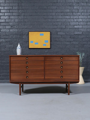 Mid-Century Modern Walnut Dresser by United Furniture, c.1960’s