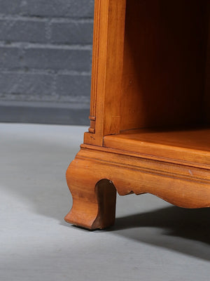 Pair of American Traditional Maple Night Stands w/ Bookcase, c.1960’s