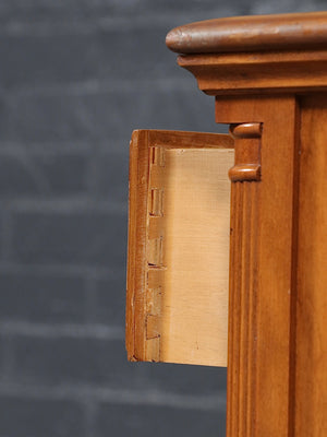 Pair of American Traditional Maple Night Stands w/ Bookcase, c.1960’s