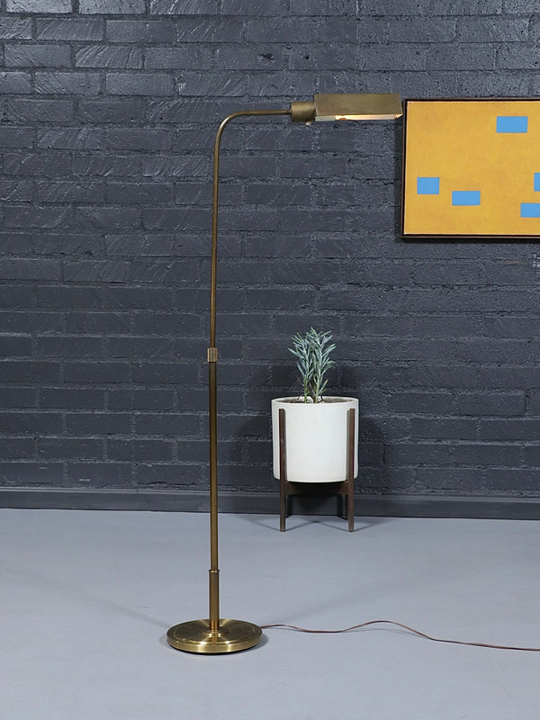 Mid-Century Modern Articulating Brass Reading Floor Lamp, c.1960’s