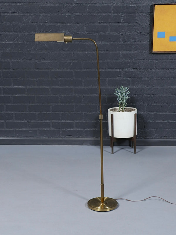 Mid-Century Modern Articulating Brass Reading Floor Lamp, c.1960’s