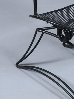 Pair Homecrest "Casino" Mesh Iron Clamshell Style Chairs, c.1960’s