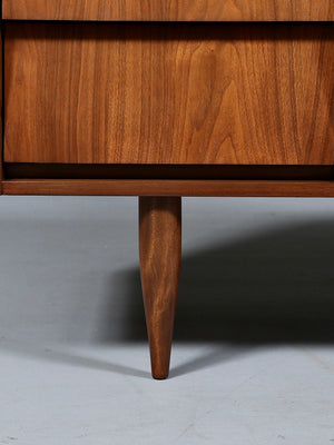 Mid Century Modern Walnut Dresser with Louvered Fronts, c.1960's