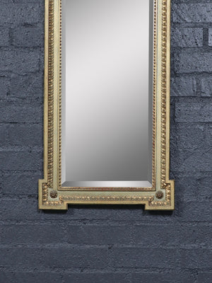 Italian Neoclassical Style Giltwood Mirror w/ Corner Rosettes, c.1950’s